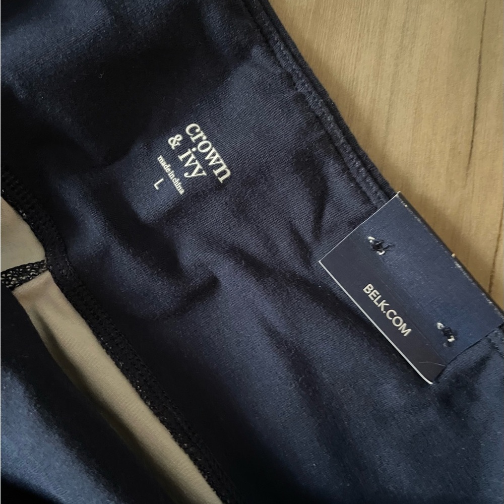 *NWT* Crown & Ivy brand ~ ombré / dip Leggings, two pair (blue 💙 / pink 🩷) *NWT* - Picture 8 of 11